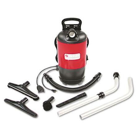 EUREKA Sanitaire Commercial Backpack Vacuum 11.5lbs Red SC412A